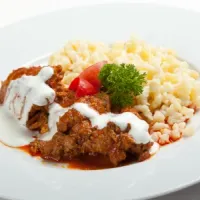Chicken paprikash Kaposvar-style